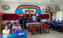 Aksaray jandarma öğrencileri heyecanını paylaştı