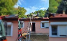 Şenköy’de çatı yangını