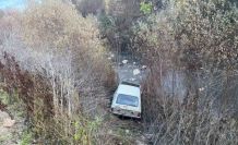 Amasya’da otomobil çayın kıyısına uçtu