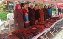 Kursiyerlerin el emeği ürünleri sergilendi