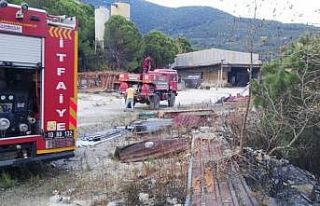 Şantiyede yangın çıktı