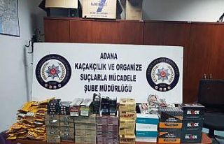 Adana’da kaçakçılık operasyonu