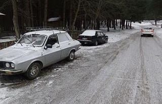 Kazdağları’nda kar yağışı başladı