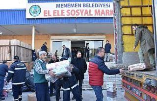 Menemen’den Elazığ’daki depremzedelere yardım