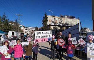 Öğrencilerden ’Sigaraya hayır’ yürüyüşü