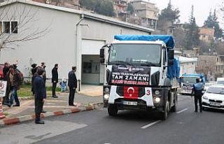 Onikişbat Belediyesinden depremzedelere yardım