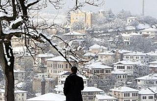 Safranbolu’da eşsiz kar manzaraları