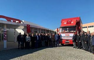 İTOB’dan Elazığ’a yardım tırı