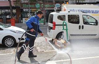 Menteşe sokakları yıkanıyor