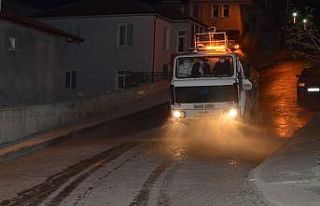 Havza’da mahallerde dezenfeksiyon çalışması