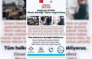 Zimem geleneği kampanyası başlatıldı