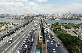 Haliç Köprüsü’nde trafik yoğunluğu