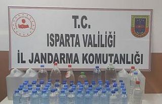 Isparta’da sahte içki operasyonu