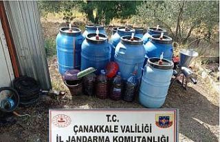 Çanakkale’de kaçak içki operasyonu