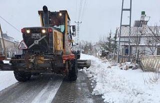 Selçuklu’da kar mesaisi