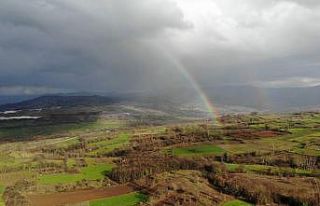 Bursa’da gök kuşağı güzelliği