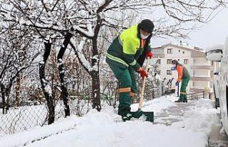 Çankaya’da kar seferberliği