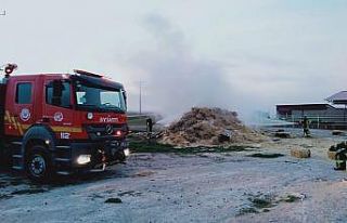 Karaman’da saman yangını