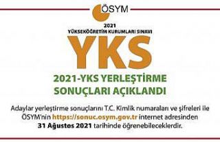 YKS yerleştirme sonuçları açıklandı