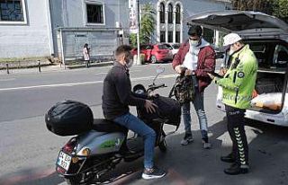 Kuruçeşme’de elektrikli scooter denetimi