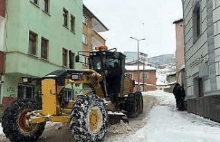 Bayburt’ta kar ve tipi