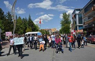 Engellilerden farkındalık yürüyüşü