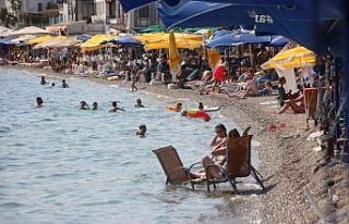 Bodrum sahillerinde yoğunluk