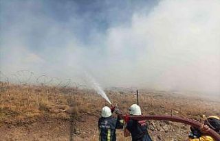 Van’da anız yangını