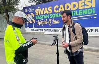 Malatya’da elektrikli scooter denetimi