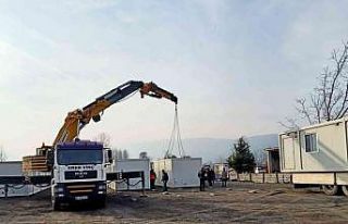 Konteyner kentte yaşam başladı