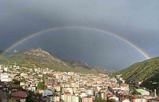 Gümüşhane semalarında gökkuşağı güzelliği