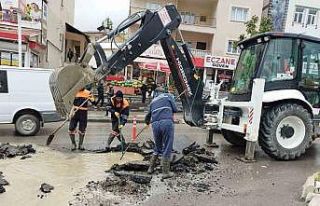 Hakkari belediyesinde yağmur mesaisi