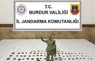 Burdur’da tarihi eser operasyonu
