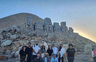 Nemrut dağına hayran kaldılar