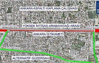 Trafiğe asfalt yenileme düzenlemesi