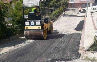 Atakum’da yol bakım çalışması