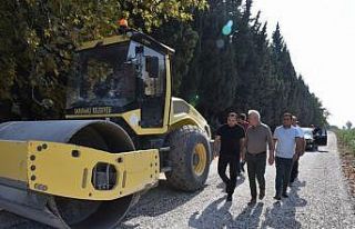 Büyükşehirden Saruhanlı’ya bitüm desteği