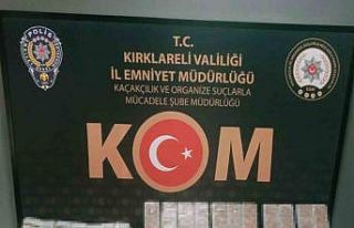 Kırklareli’nde kaçak sigara operasyonu