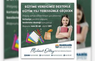 Marmaris Belediyesi’nden eğitim desteği