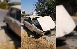 Otomobil duvara çarptı:1 yaralı