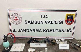 Samsun’da jandarmadan uyuşturucu operasyonu