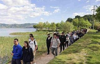 Uzunkum sahilini keşfettiler