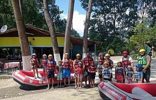 Çekilişi kazandılar rafting yaptılar