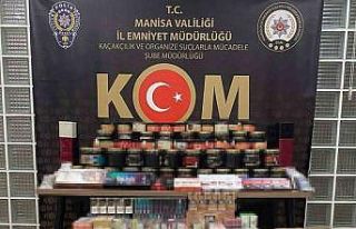 Manisa’da kaçak sigara operasyonu