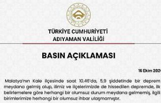 Adıyaman Valiliğinden deprem açıklaması