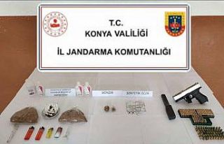 Konya’da jandarmadan uyuşturucu operasyonu