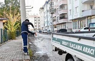 Osmaniye’de rögarlarda ilaçlama çalışması