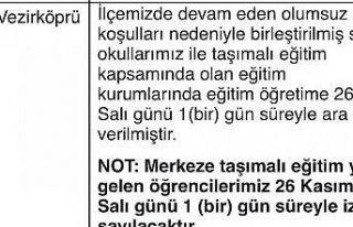 Samsun’da eğitime kar engeli