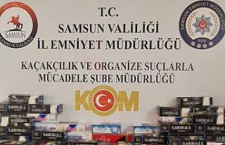 Samsun’da kaçak sigara operasyonu