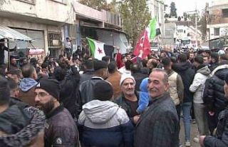 Adıyaman’da Suriyeliler kutlama yaptı